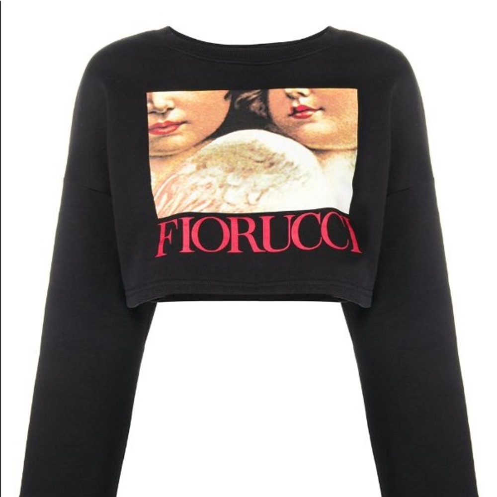 Fiorucci Angels Crop Sweatshirt